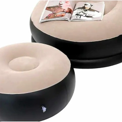 Sillón Inflable Puff con Posapiés/Apoyapiés + Inflador - Oficina/Hogar/Terraza | Hogar y Decoración Ring - comprar online
