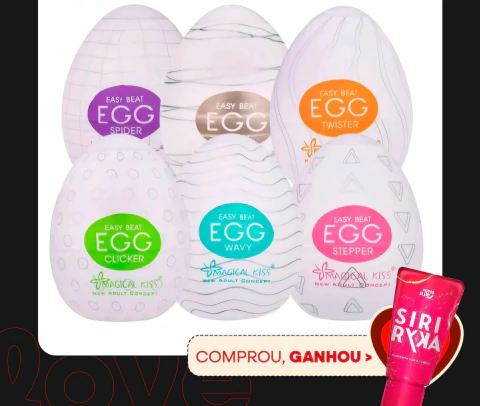 Kit com 6 Egg Stepper Wavy Clicker Spider Silky e Twister - comprar online