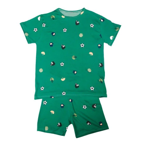 Pijama Curto Infantil Masculino Estampado Hot Love