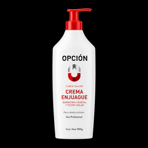 Balsamo Keratina vegetal Opcion - cabellos teñidos- x 900ml.