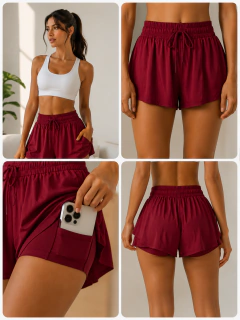 SHORT SOLTINHO DUPLO COM BOLSO INTERNO