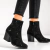 Botin Full Brillitos Hermoso Taco Comodo