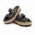 Sandalias negras con tachas