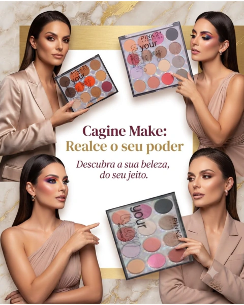 Paleta de Sombras de Maquiagem - Pink 21