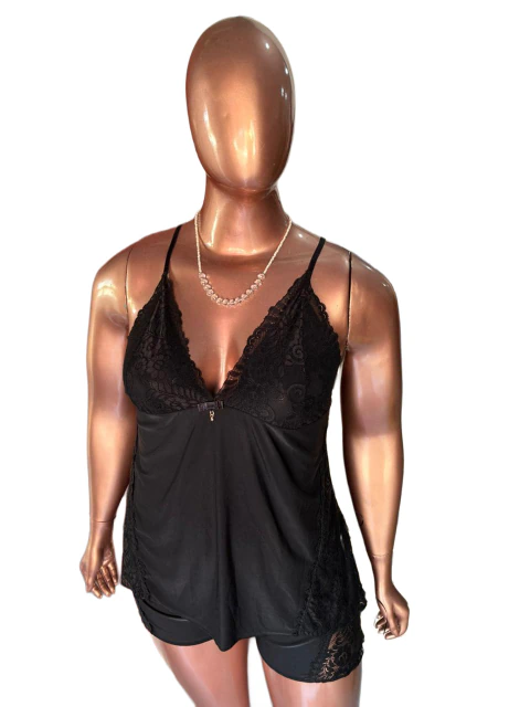 Pijama Feminino Verão Sensual Liganete Renda