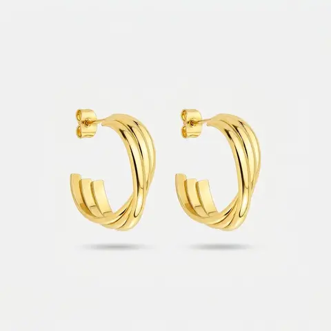 Argola 3 voltas - Gold Shield