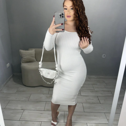 VESTIDO MÍDI TRICÔ MODAL