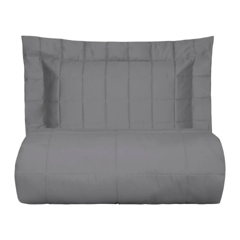 Cobreleito King 300 Fios Square Silver 3 Peças - Kacyumara
