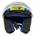 Capacete Aberto Fw3 X Open Up Fox Amarelo Com Azul C/ Oculos - MAK1 Ltda.