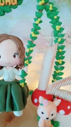 Topo de Bolo Bosque Encantado Biscuit - online store