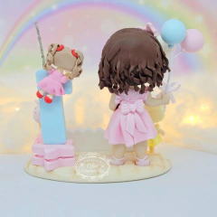 Topo de Bolo Metoo Doll em Biscuit