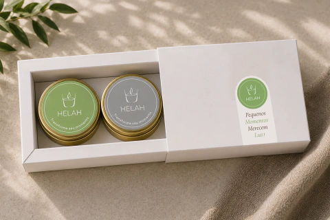 Kit Presente Linha Equilíbrio | Latas