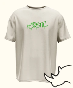 Camiseta Oversize Manga Curta Ostil Off-white Ronaldo Fenômeno - comprar online