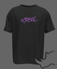 Camiseta Oversize Manga Curta Ostil Preta Esqueleto & He-man - comprar online