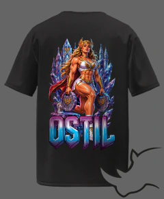 Camiseta Oversize Manga Curta Ostil Preta She-ra