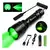 Lanterna Verde Led Recarregável Usb Caça Noturna Resistente Led Verde Preto