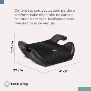 BOOSTER ANDIAMO INF PRETO - ASSENTO PARA CARRO INFANTIL - foto 7