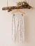 CALZA FLORES 14 CREMA - tienda online