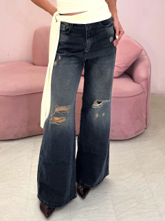 Calça Jeans Pantalona Violeta - comprar online