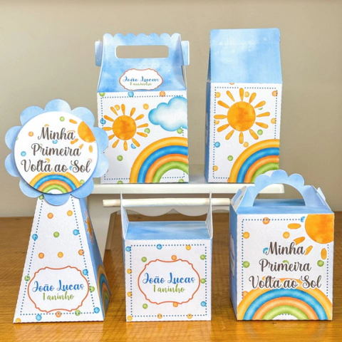 Kit 365 Sorrisos Volta ao Sol 25 Peças Personalizadas