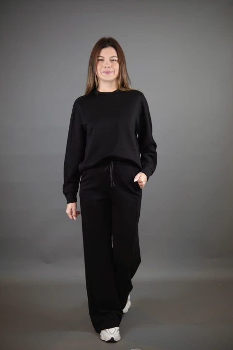 Conjunto Moletom Fechado Preto
