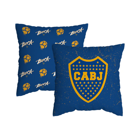 Funda De Almohadon Boca Juniors 45X45Cm Aprox