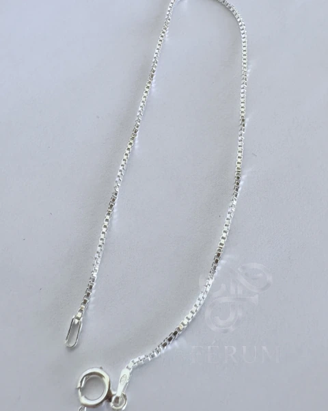 Pulseira Veneziana Diamantada V22 20cm | Prata 925