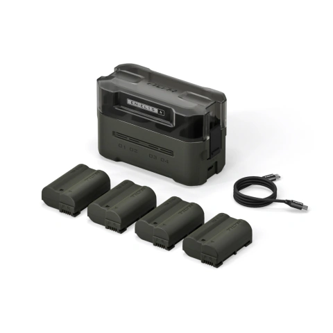 Kit com 4 Baterias e Carregador EN-EL15C Verde - TBC-EL15C-B-GN