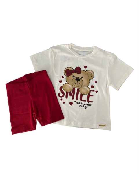 Conjunto Infantil Smile + Bermuda Ciclista