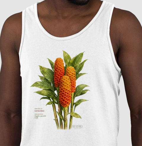 Camiseta Regata Botânica Ginger