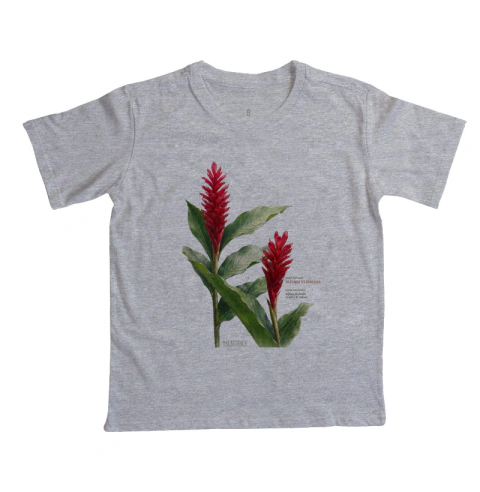 Camiseta infantil Botânica Alpinea Vermelha - loja online