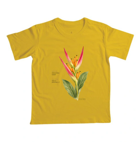 Camiseta Kids Botânica Heliconia Sassy