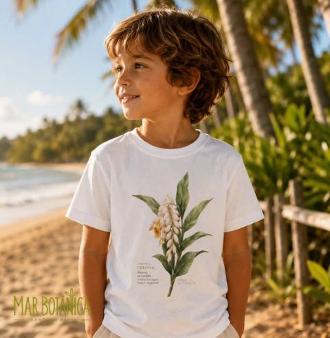 Camiseta Infantil Botânica Colônia