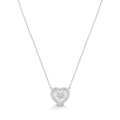 Colar Amore · Coração · Zircônias 11mm