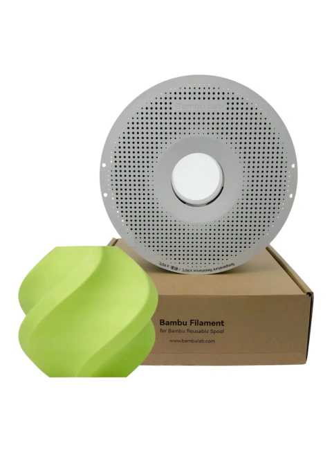 BAMBU PLA BASIC - MENTA LIMA - COM CARRETEL REUTILIZAVEL BAMBU