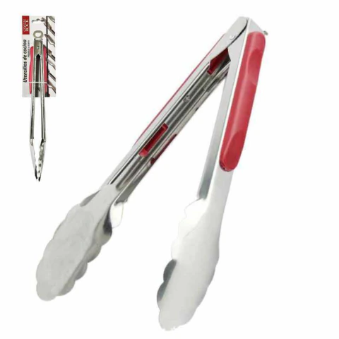 Pinza Multiuso Acero Mango Silicona Chica