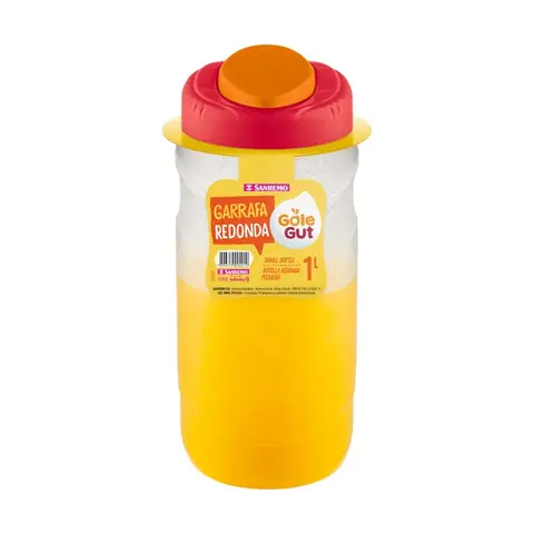 Botella Con Tapa 1.0 Lts. Redonda