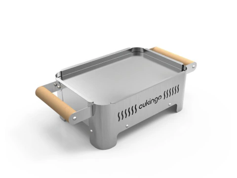 Brasero De Mesa Inox - 46x23x13cm