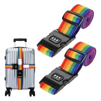 Correa Para Equipaje Con Clave De 3 Digitos Modelo Rainbow