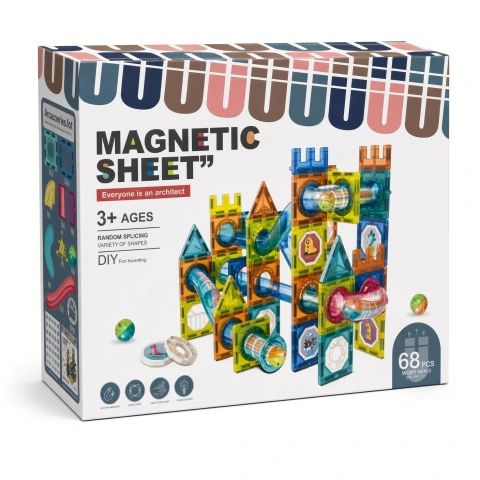 BLOQUES MAGNETICOS 68 PIEZAS