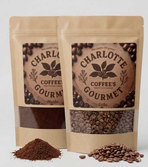 Kit Café Especial Charlotte Coffee’s Gourmet – Torrado Moído + Grãos - comprar online