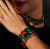 Colar e Pulseiras em Cristais Coloridos - Aquarela - comprar online