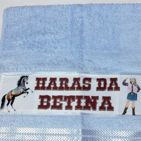 Toalha de Rosto Personalizada Cowgirl