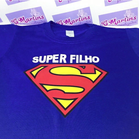 Camisa de Poliéster Color Infantil Super Filho