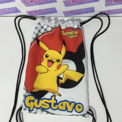 Saco mochila 20x30cm Pokémon