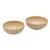 Kit Bacia Cachepot Plástico Moranga 2 Peças Bege Tamanhos 25 e 33 Decorativo Plantas Jardim