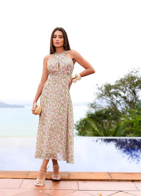 VESTIDO FLORAL MIDI