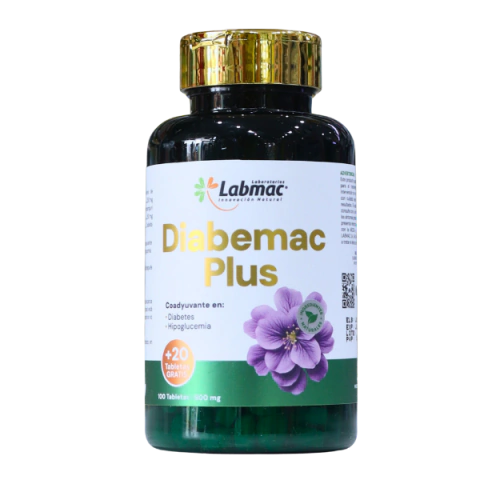Diabemac Plus 120 Tabletas – Apoyo Natural para el Azúcar y Bienestar Metabólico - comprar en línea
