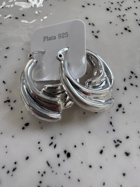 Aros de plata 925 de plata inflada - comprar online