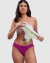 KIT TRÊS CALCINHA CANELADA C/ RENDA - MULTICOLOR - comprar online